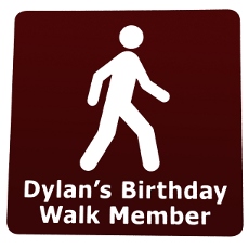 'Your Birthday Walk' participating business sign