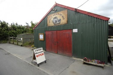 Entrance to the Tin shed