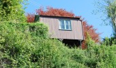 Bottom up view of shed