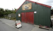 Entrance to the Tin shed